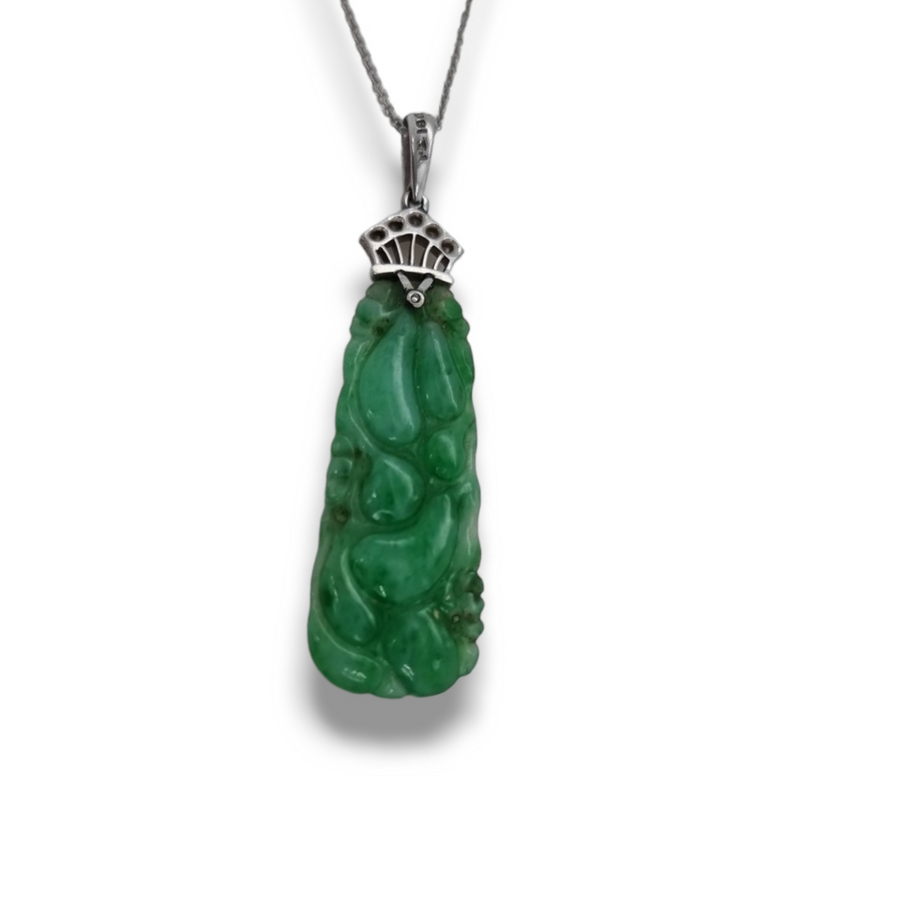 Jade & Diamond Necklace