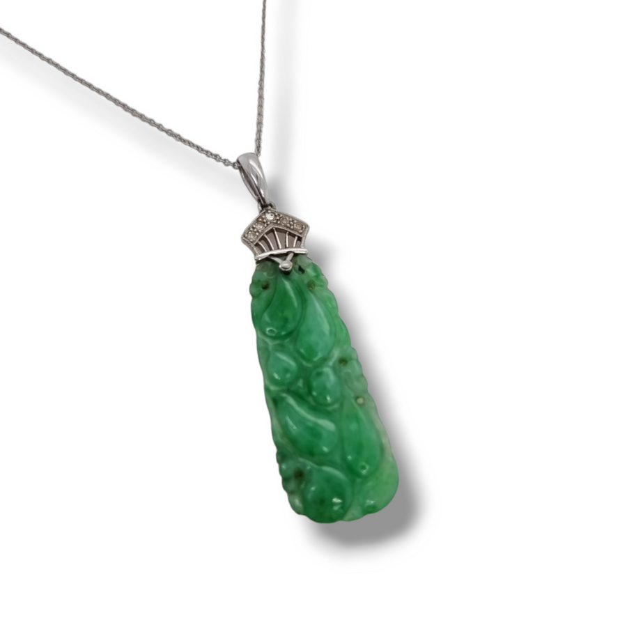 Jade & Diamond Necklace