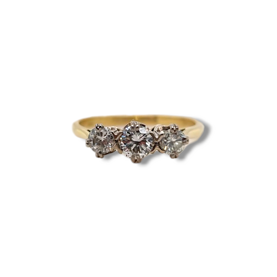 0.75ct 3 Stone Diamond Ring
