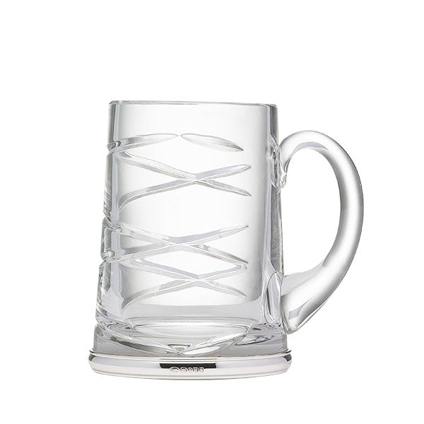 Silver and Lead Crystal Tankard