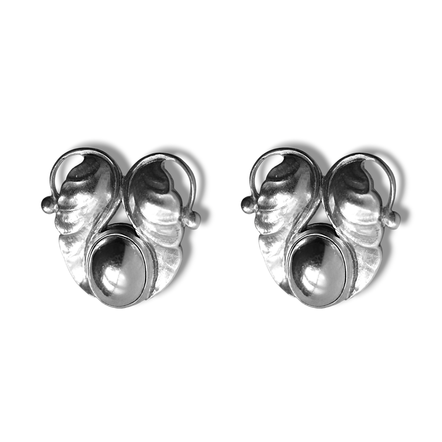 Georg Jensen Silver Clip On Earrings Lowe Sons