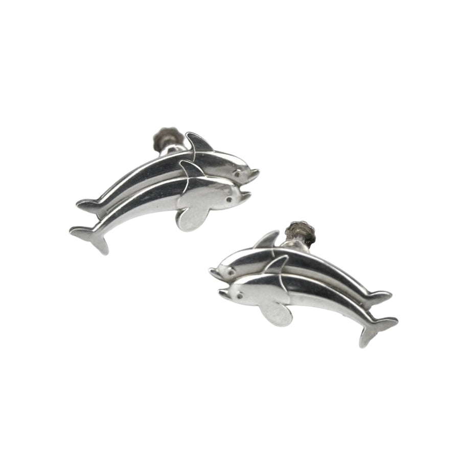 Georg Jensen Dolphin Earrings #129