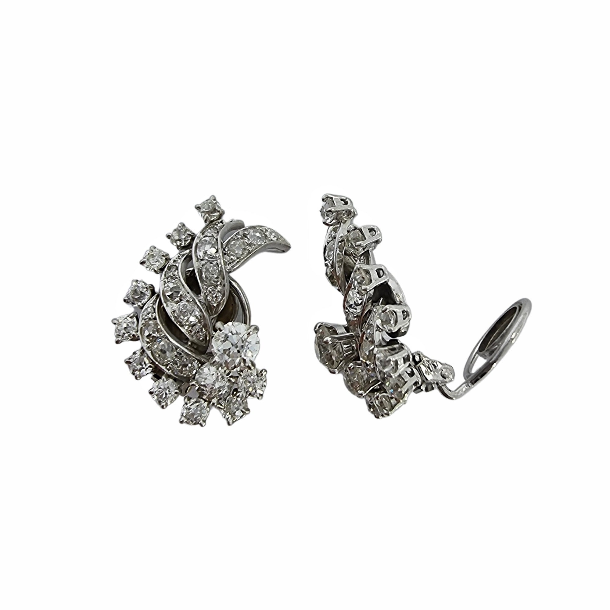 Diamond ear clips clearance