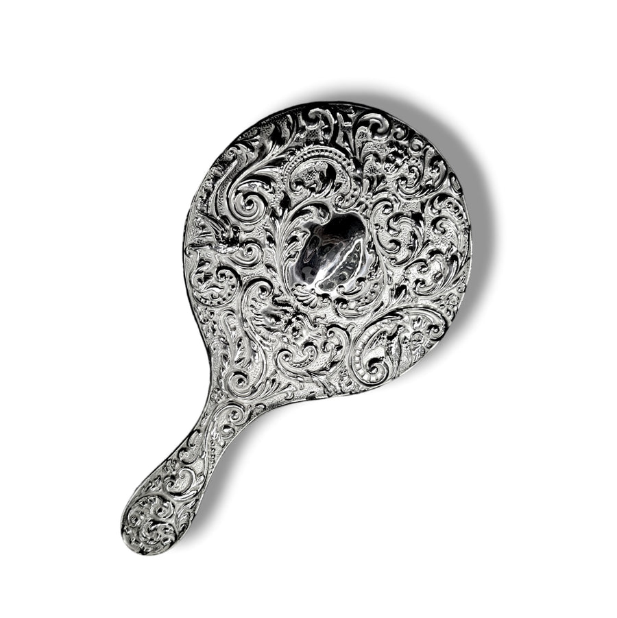 Chester 1902 Silver Embossed Hand Mirror
