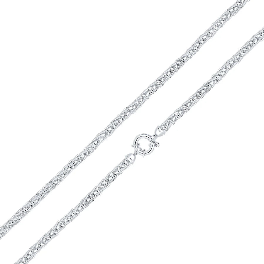 Silver Handmade 4.9mm Spiga Chain