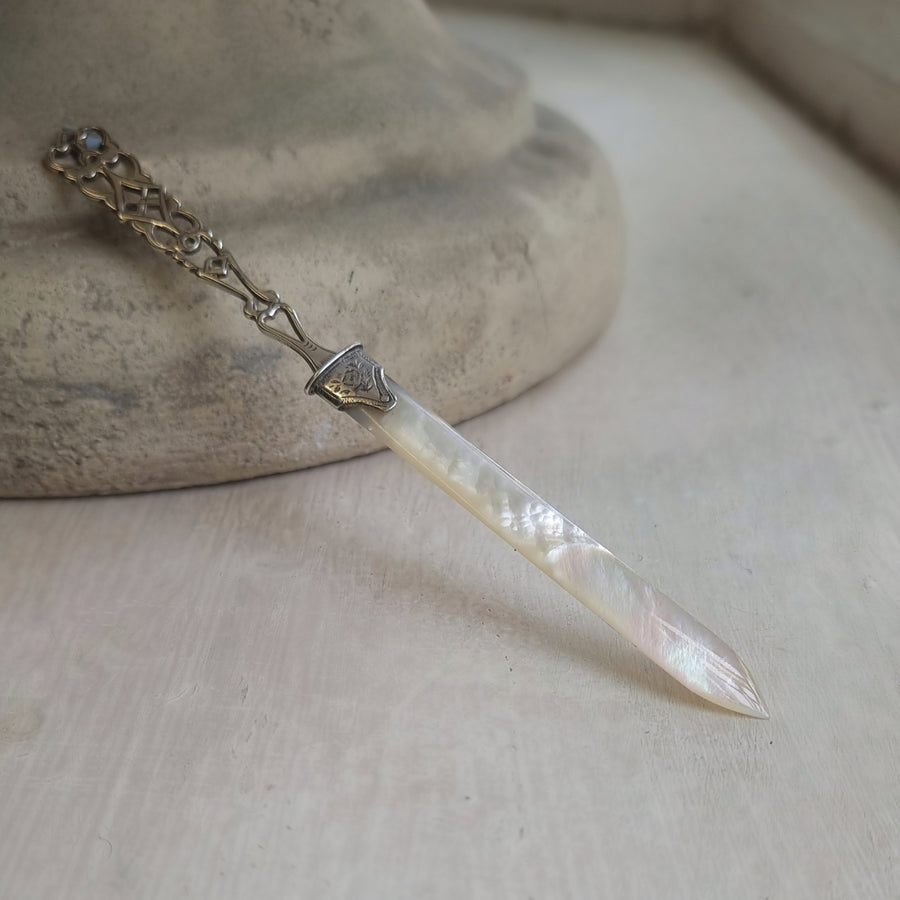 Edwardian Mother of Pearl Page Turner