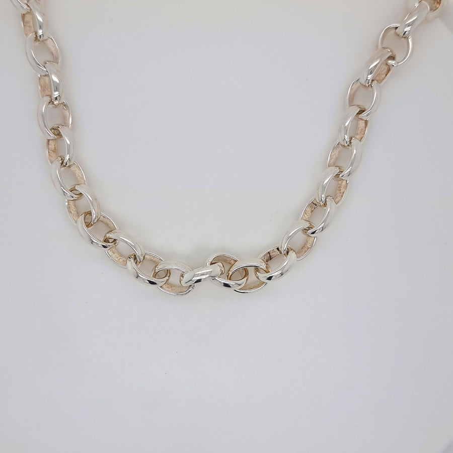 Silver Belcher Necklace