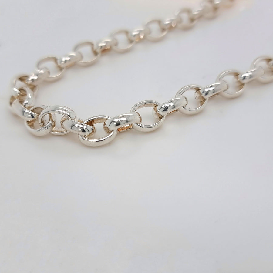 Silver Belcher Necklace