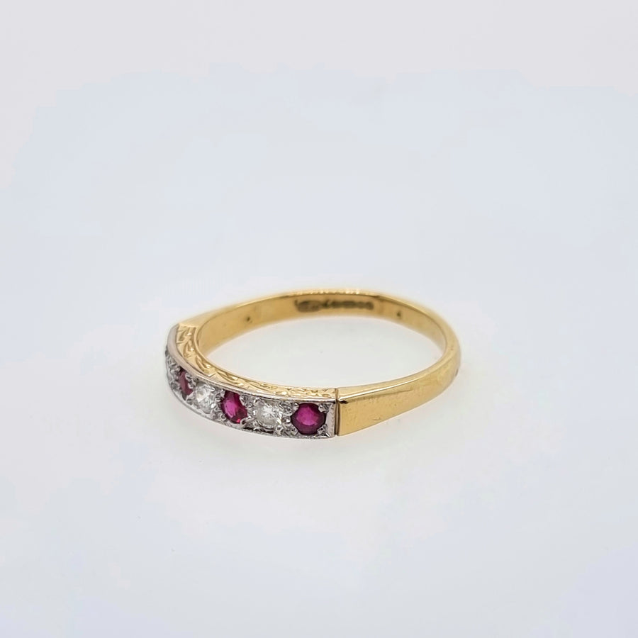 Ruby & Diamond Eternity Ring