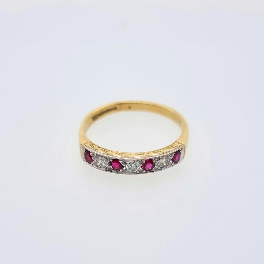 Ruby & Diamond Eternity Ring