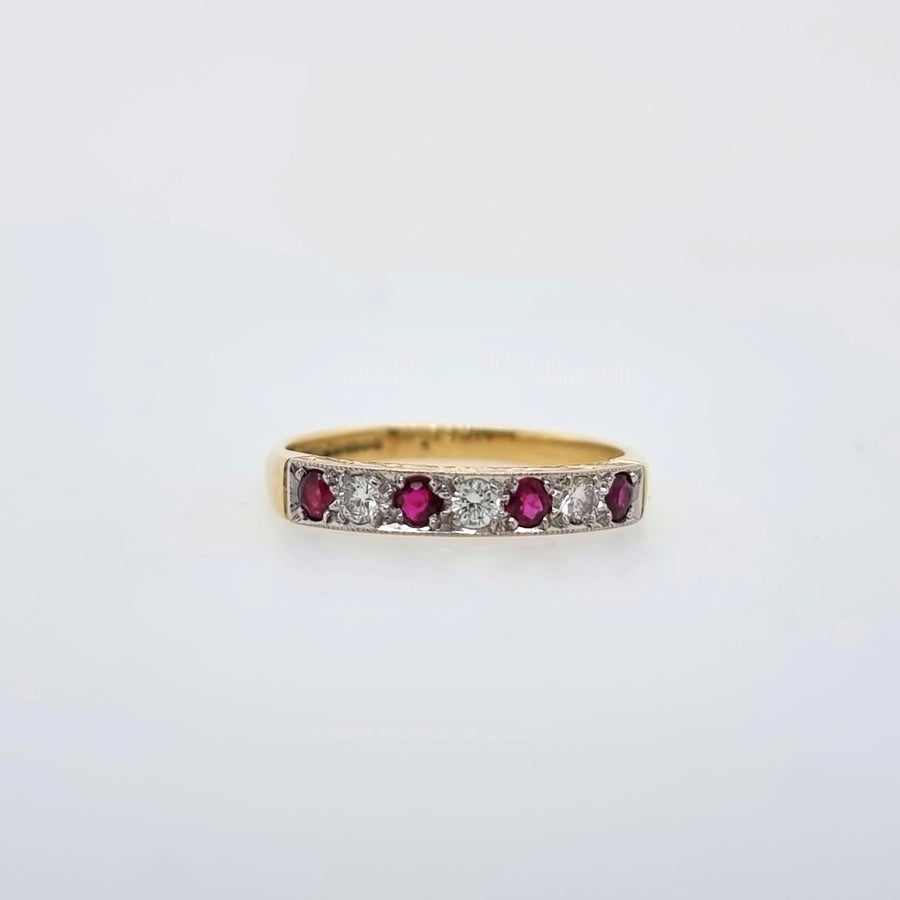 Ruby & Diamond Eternity Ring