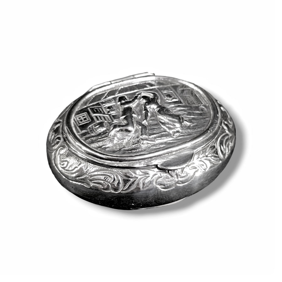 Chester 1908 Silver Embossed Trinket Box