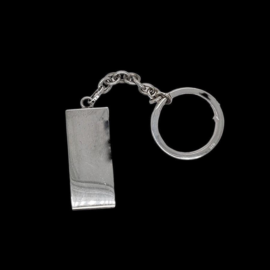 Silver Ingot Key Ring