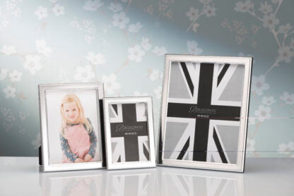 Sterling Silver Beaded Edge Picture Frame 10x8