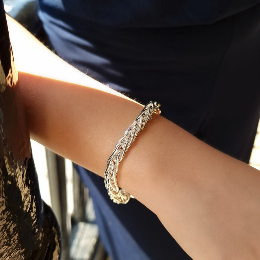 Silver Spiga Bracelet