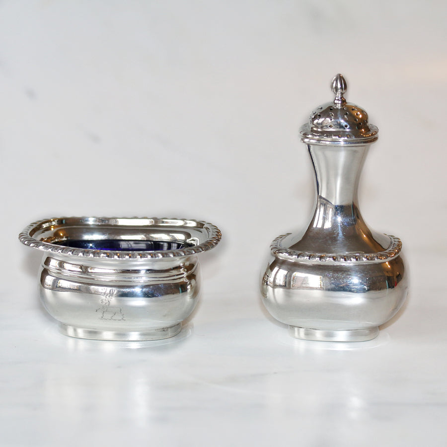 Chester Silver Pepper and Open Salt Set