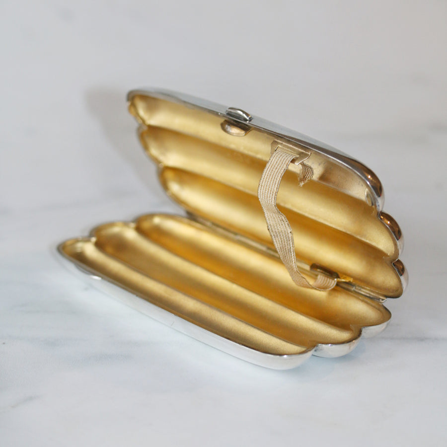 Chester Silver Victorian Triple Cigar Case