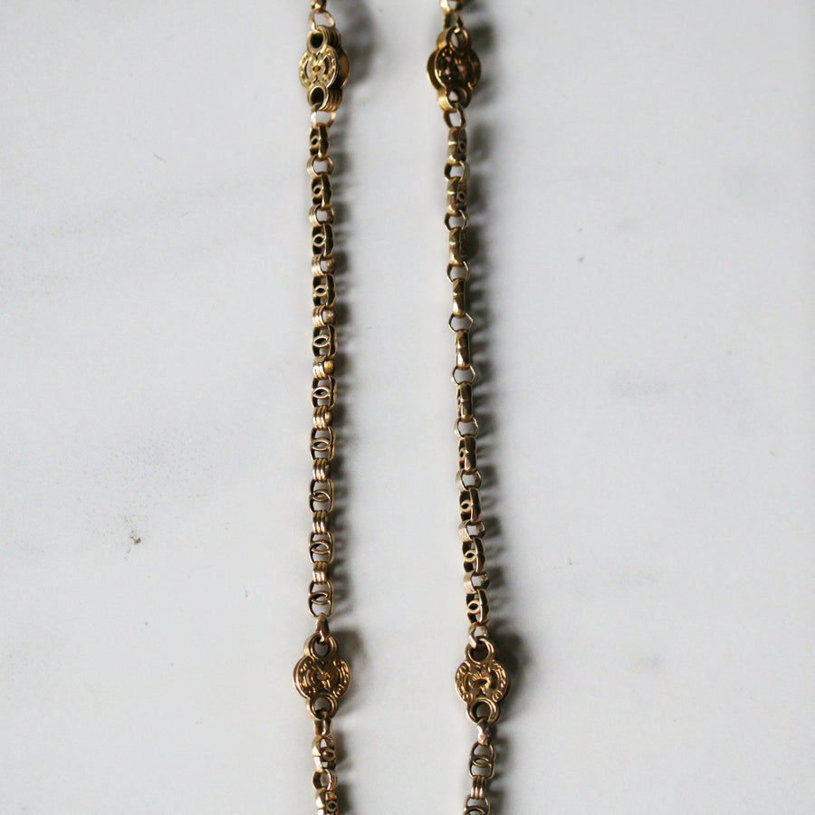 9ct YG Fancy Link Chain