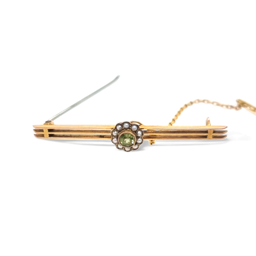 Edwardian Peridot Brooch