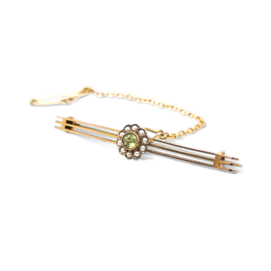 Edwardian Peridot Brooch