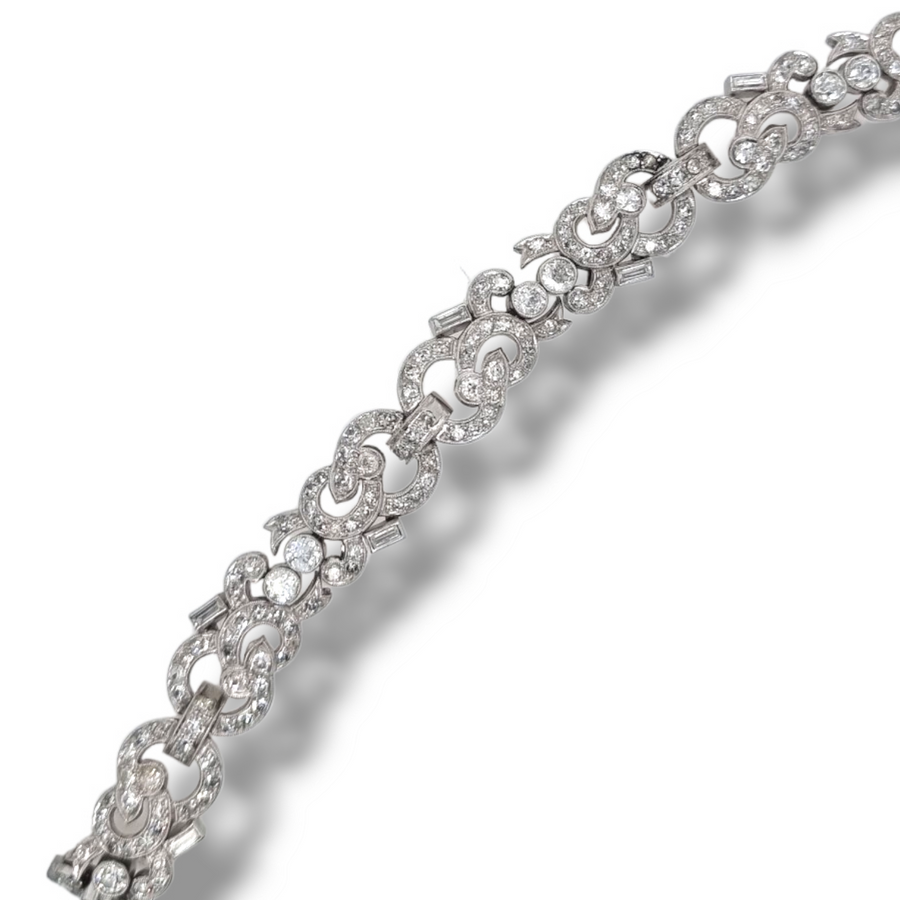 7.01ct Art-Deco Diamond Bracelet