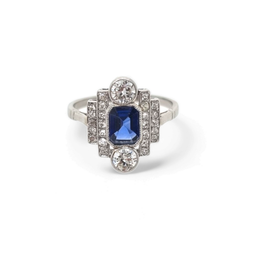 Sapphire & Diamond Ring