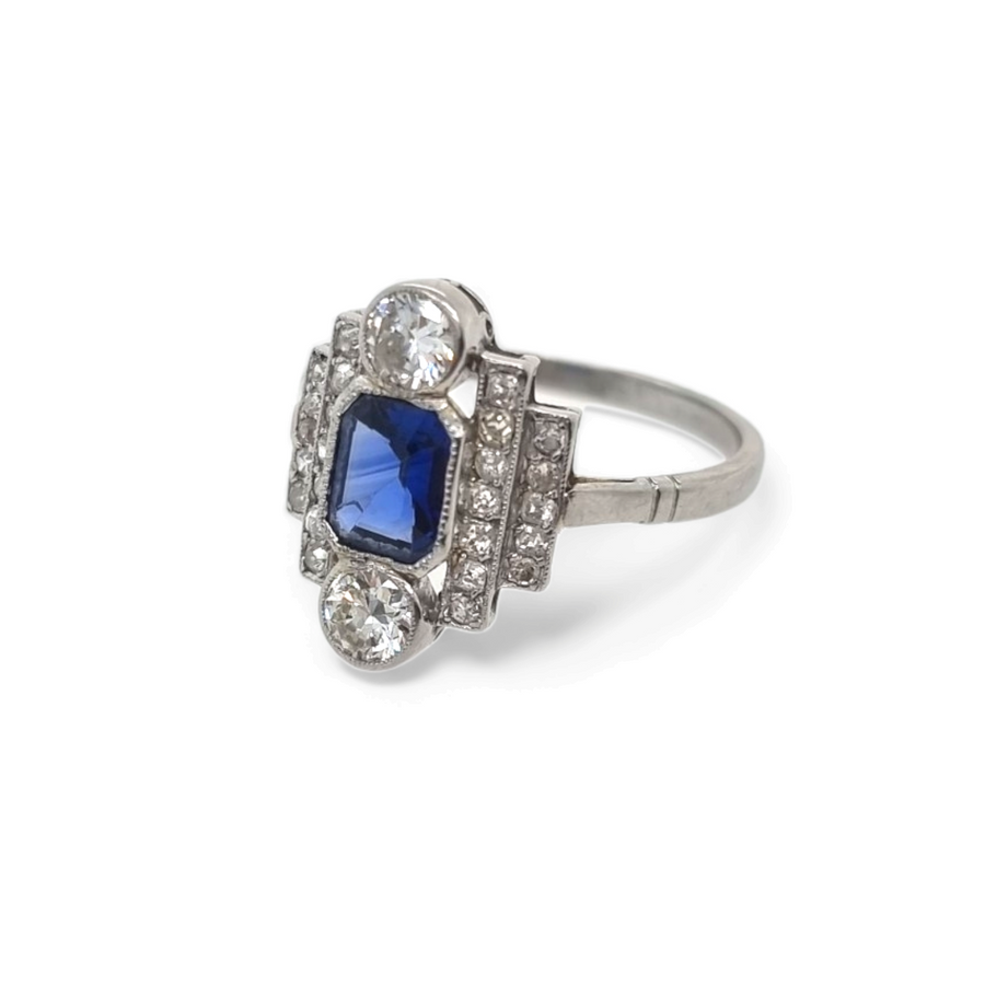 Sapphire & Diamond Ring