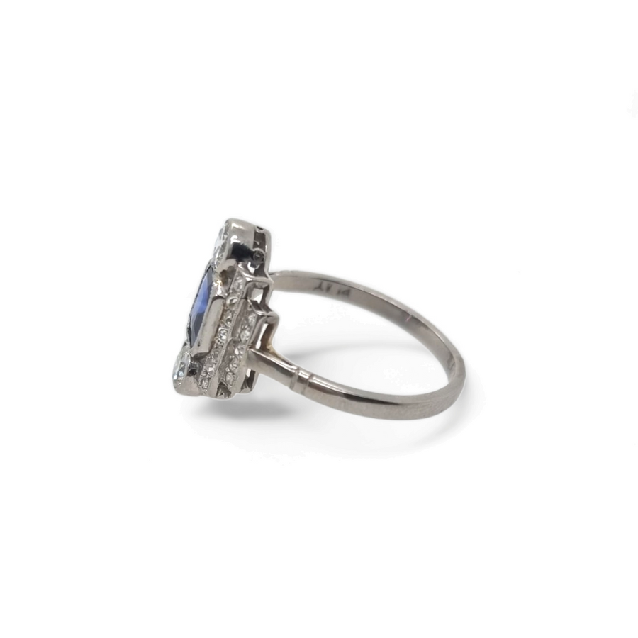 Sapphire & Diamond Ring