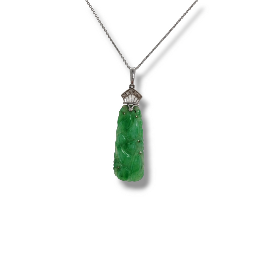 Jade & Diamond Necklace