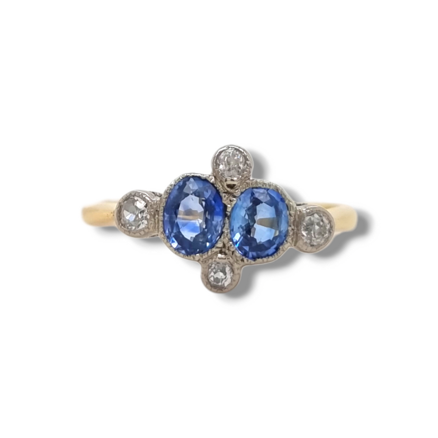 Sapphire & Diamond Dress Ring