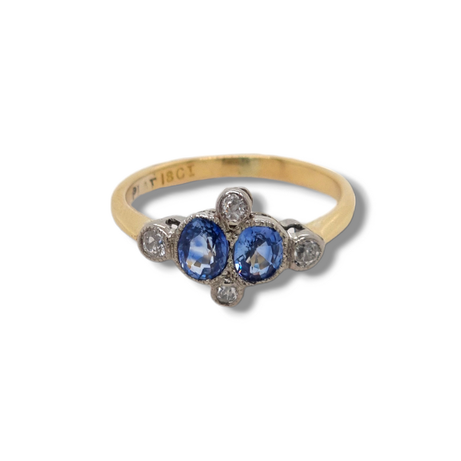 Sapphire & Diamond Dress Ring