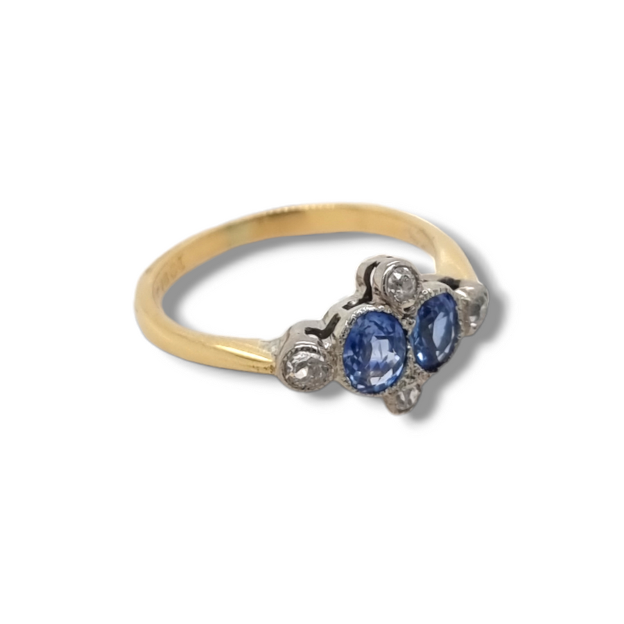 Sapphire & Diamond Dress Ring