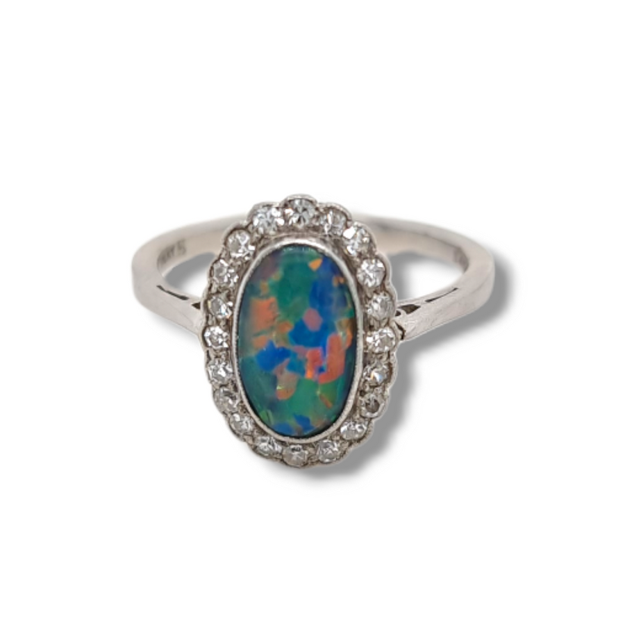 Black Opal Ring