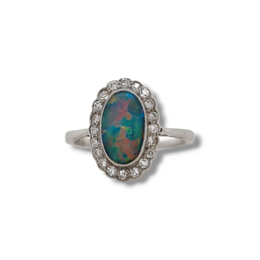 Black Opal Ring