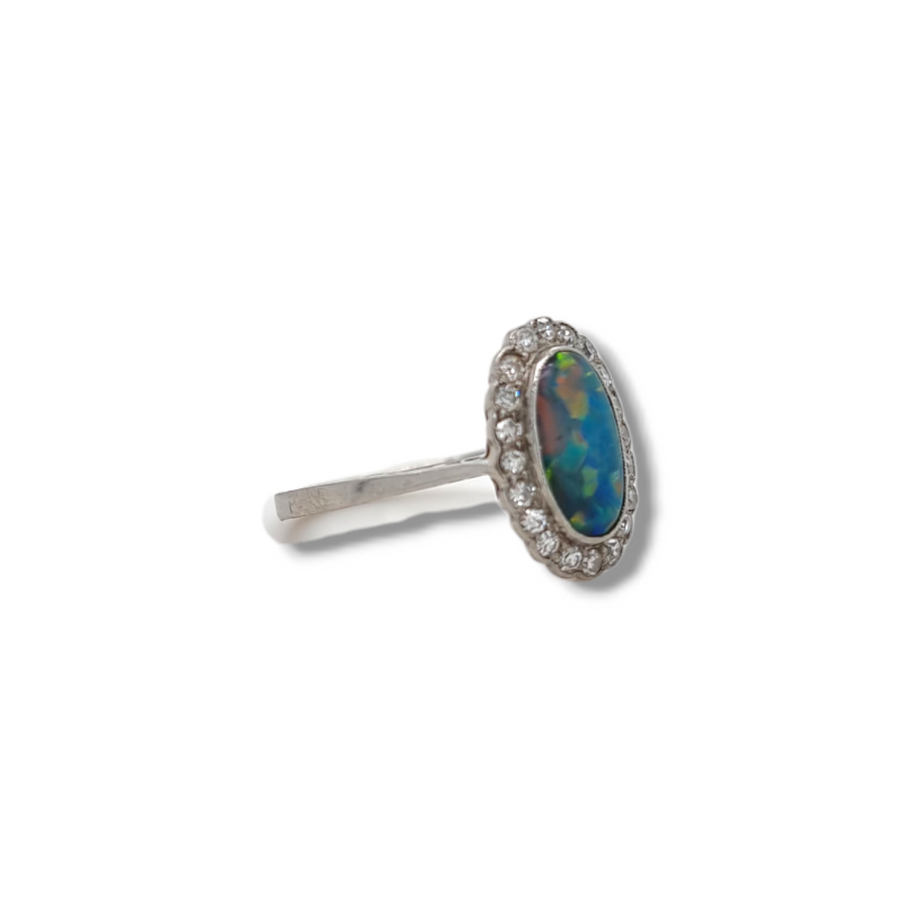 Black Opal Ring