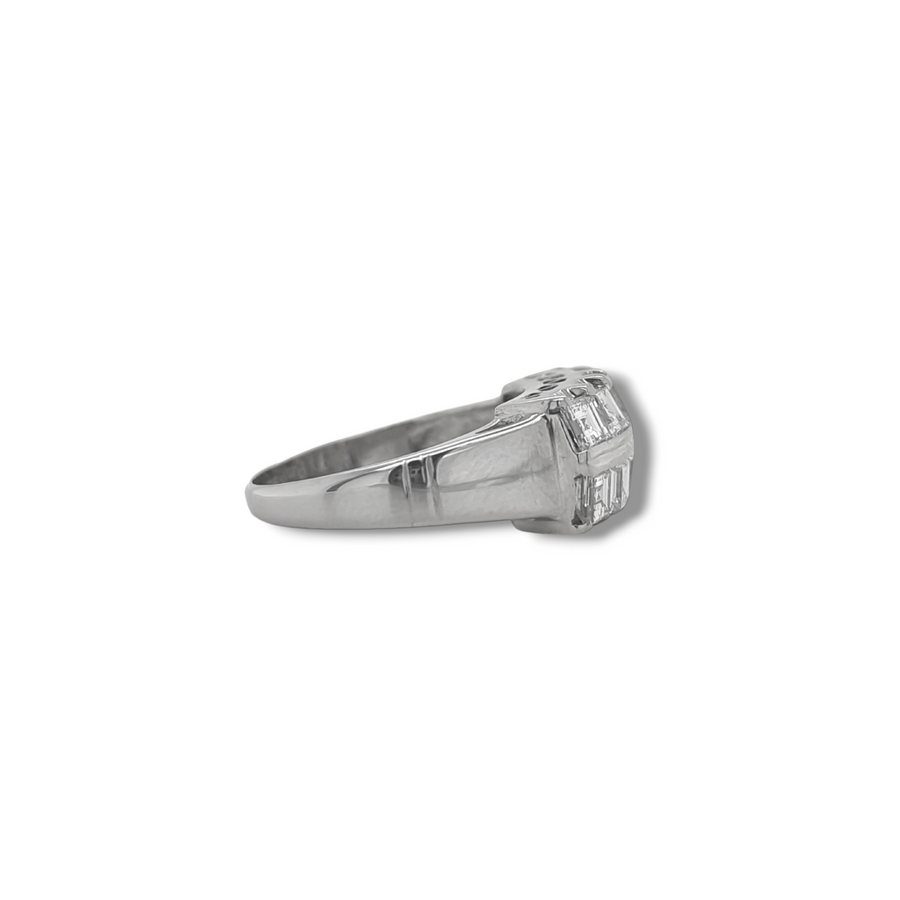 1.70ct Carre Cut Diamond Ring