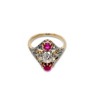 Edwardian Ruby & Diamond Ring