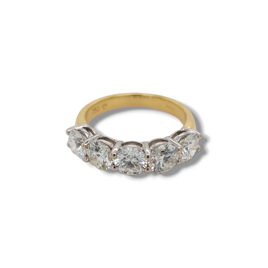 2.56ct Half Diamond Eternity