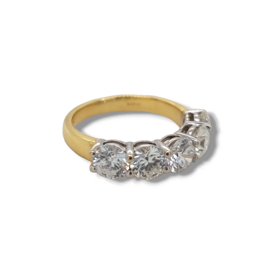 2.56ct Half Diamond Eternity