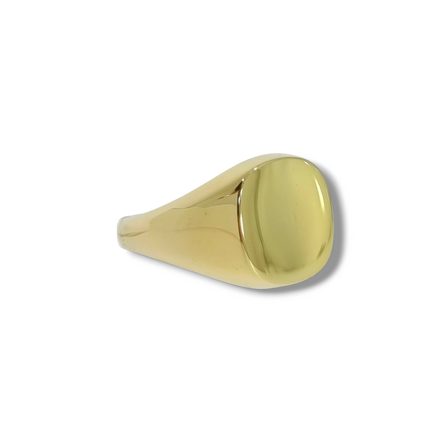 Heavy 18ct Yellow Gold Signet Ring