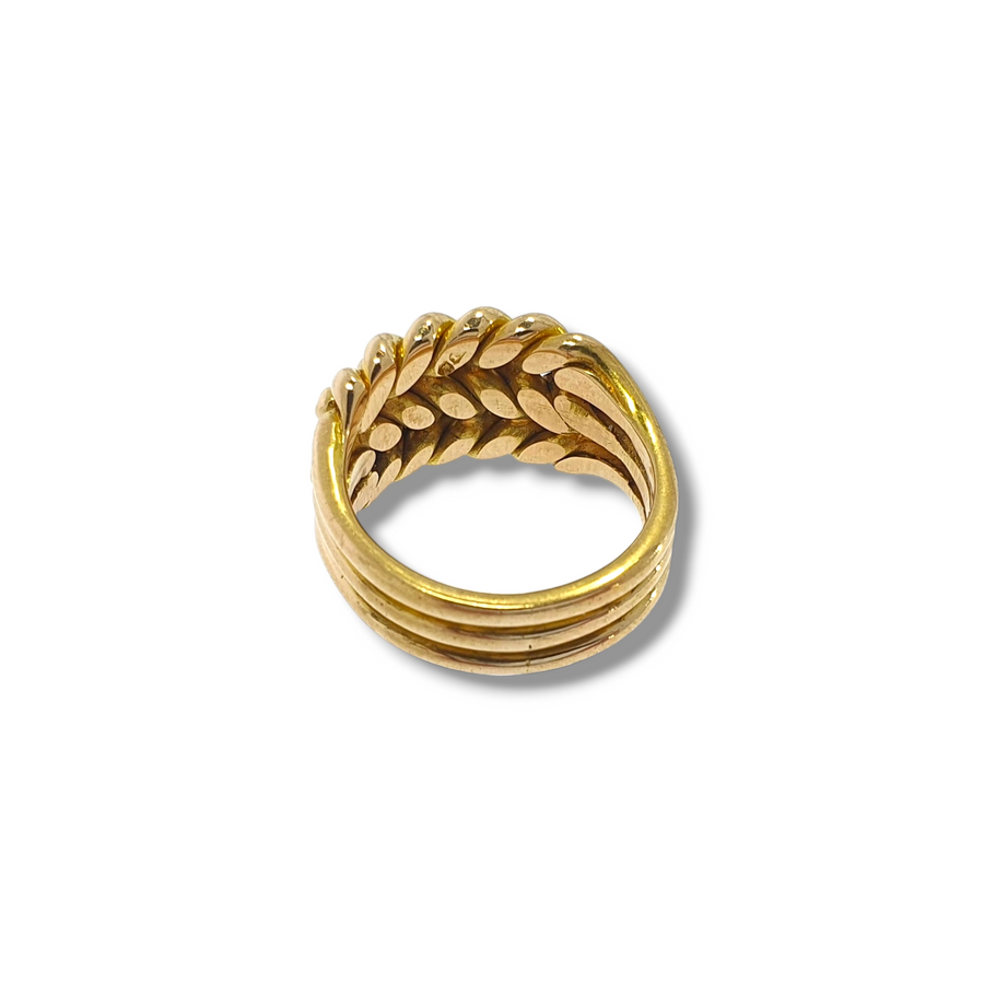 Chester Hallmark 18ct Yellow Gold Keeper Ring