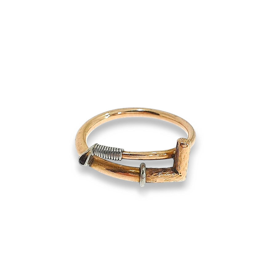 Gold Riding Crop Ring