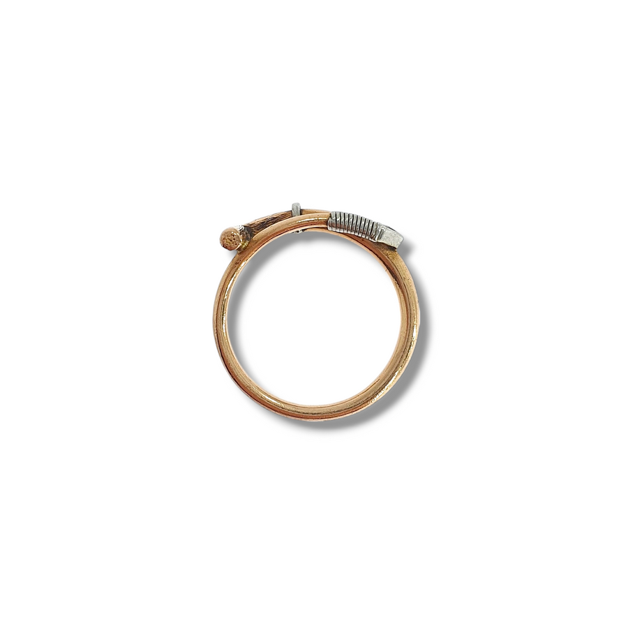 Gold Riding Crop Ring