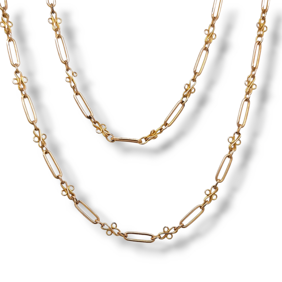 15ct Gold Double link Chain