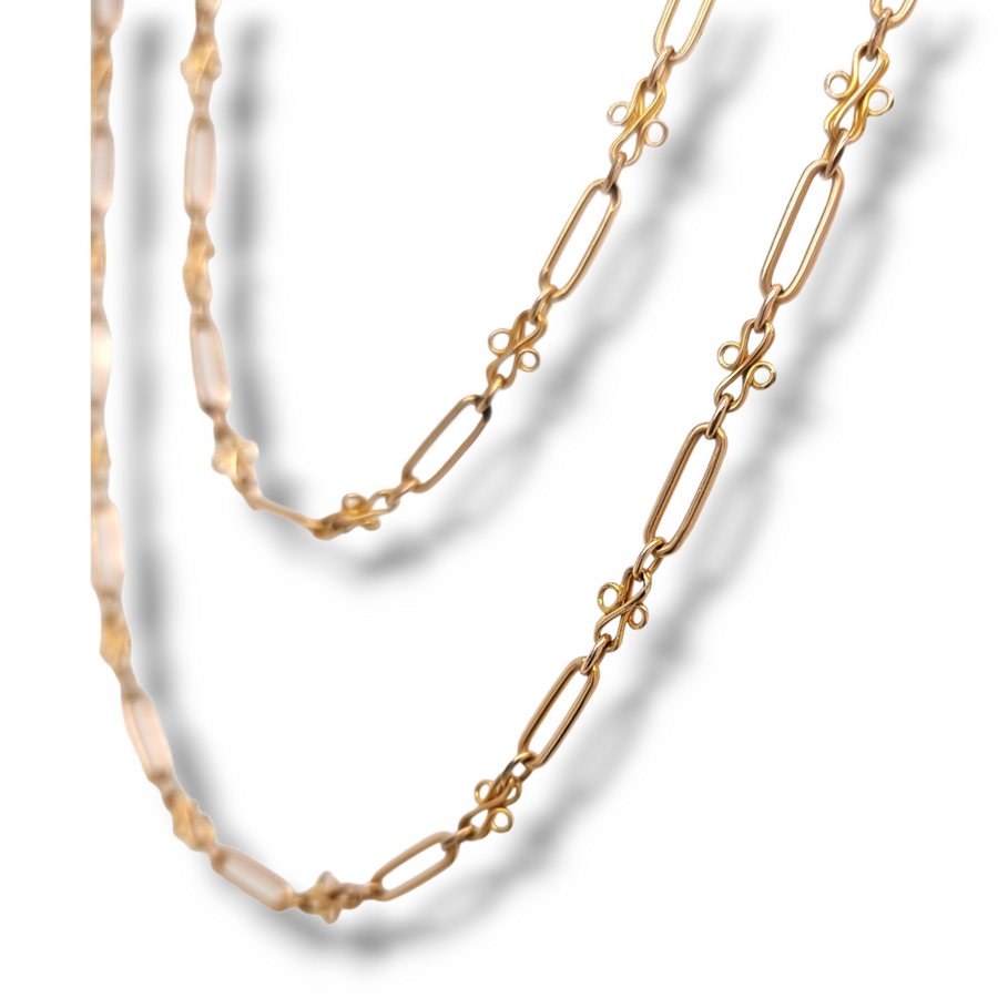 15ct Gold Double link Chain