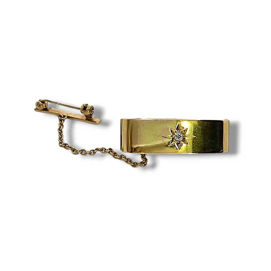 15ct Yellow Gold Scarf Clip