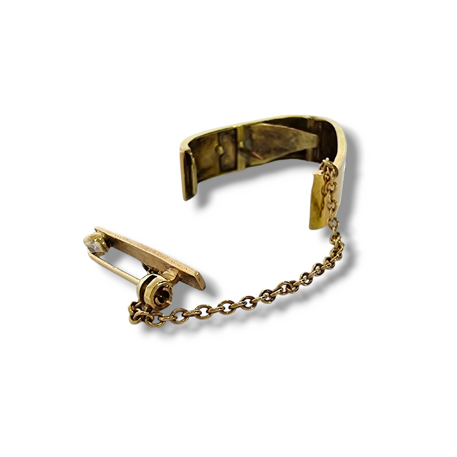 15ct Yellow Gold Scarf Clip