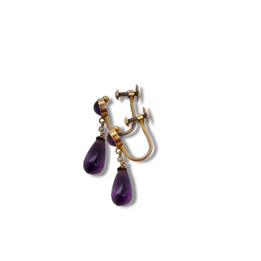 Amethyst Drop Earrings