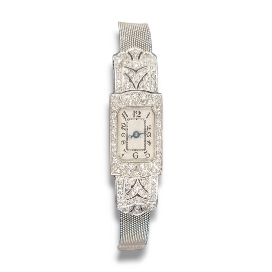 Art-Deco Diamond Cocktail Watch