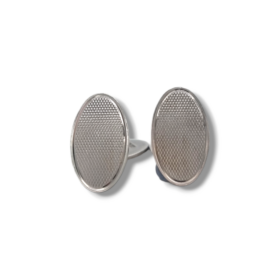 Oval Patterned Cufflinks